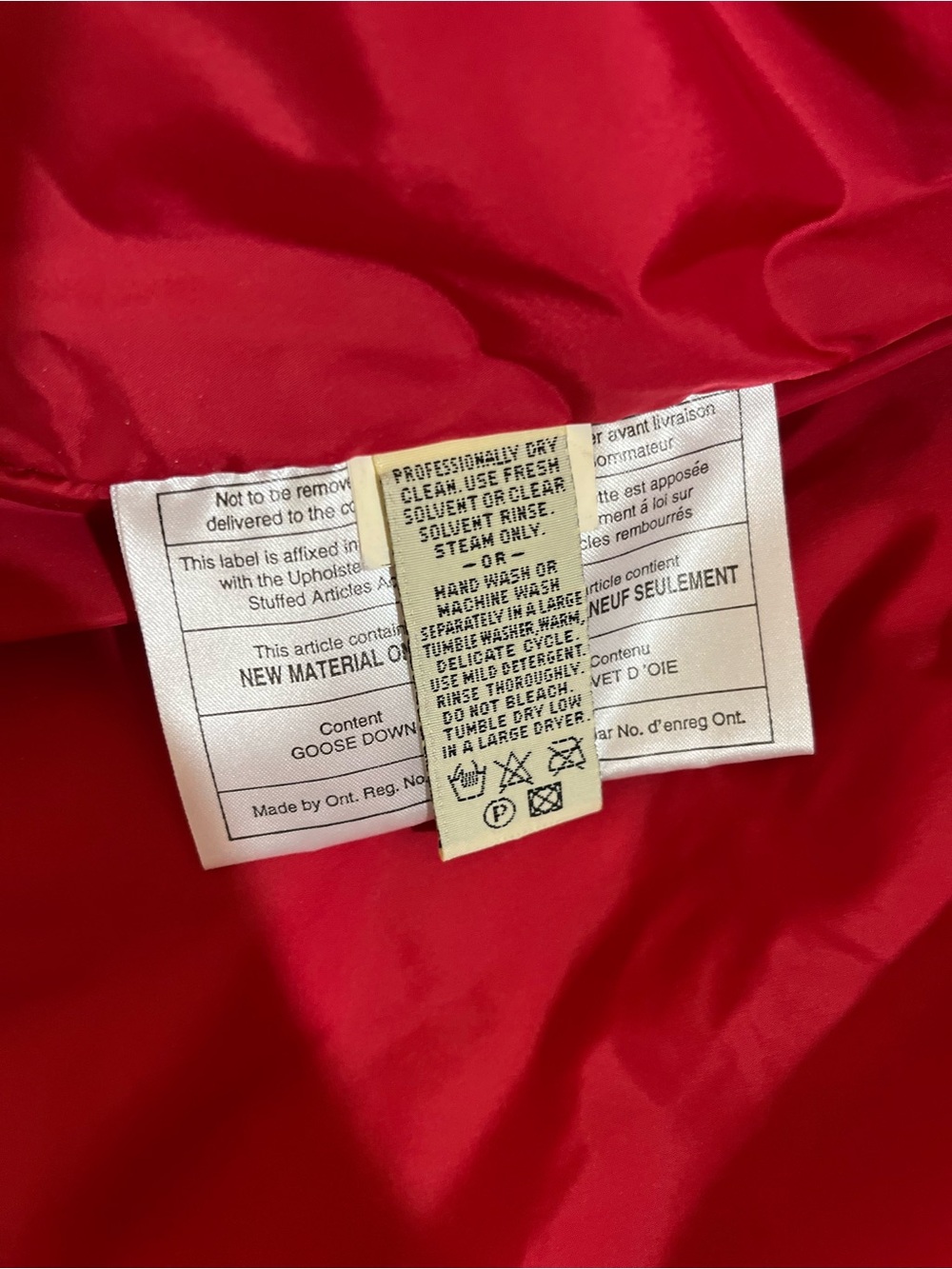 Eddie Bauer Red Puffer Goose  Down Vest - Picture 4 of 14